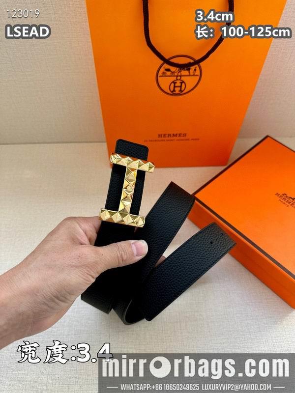 Replica Hermes belt 34mmX100-125cm 8L06