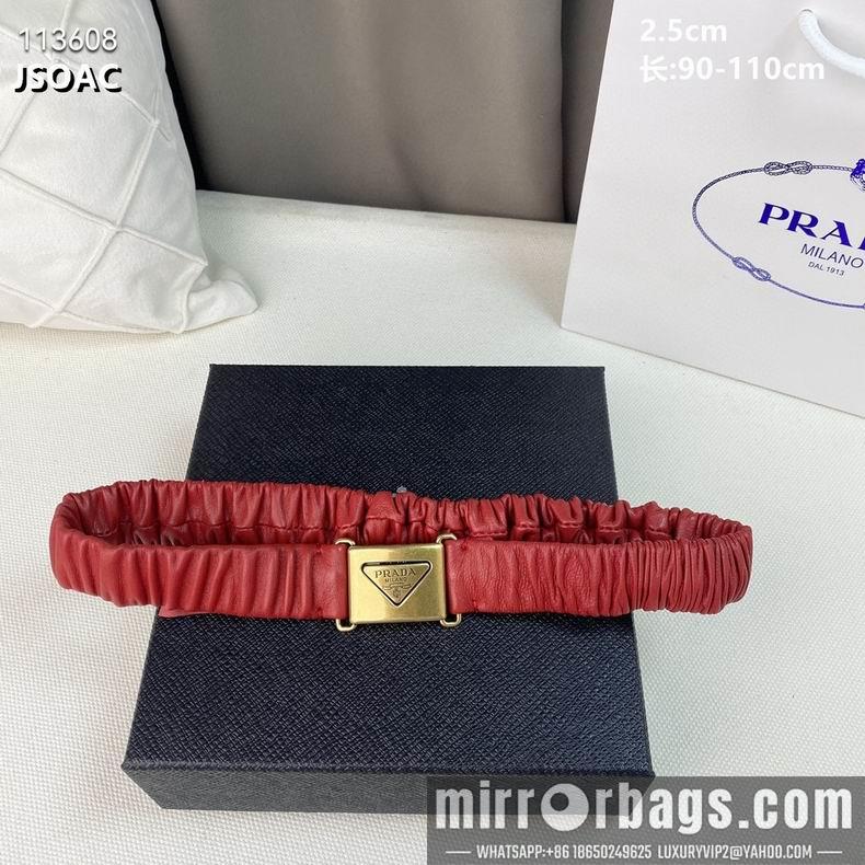 Replica Prada belt 25mmX90-110cm 8L082501