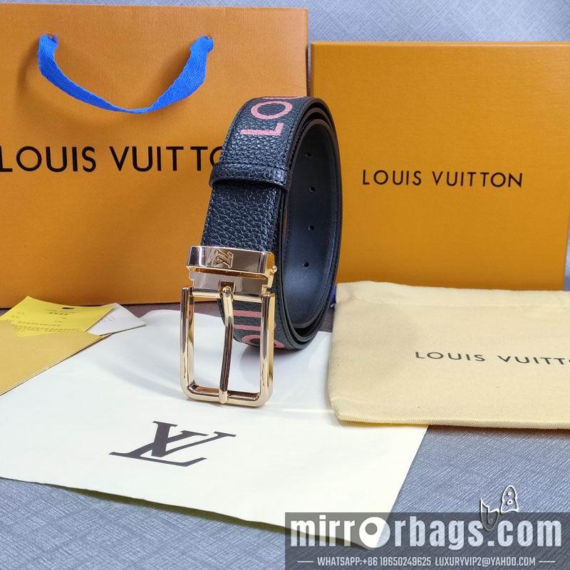 Replica LV belt 35mmX90-125cm lb01