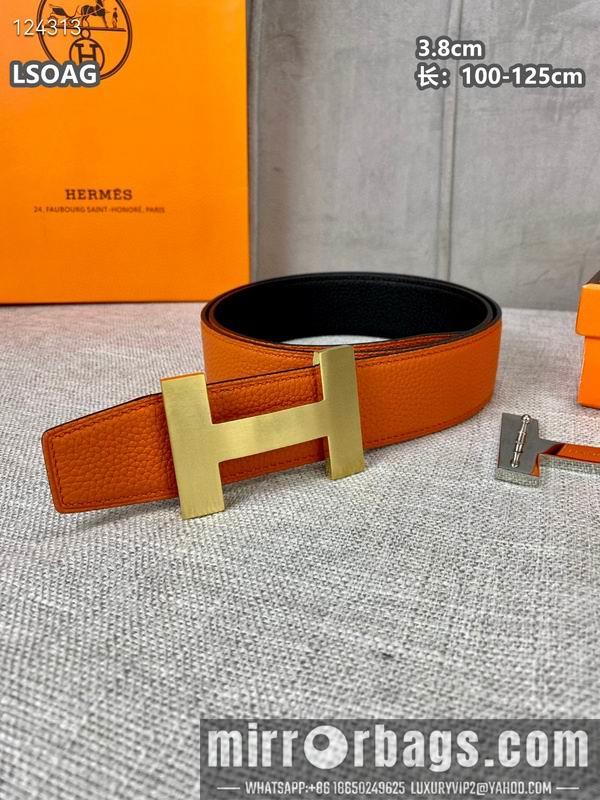Replica Hermes belt 38mmX100-125cm 8L04