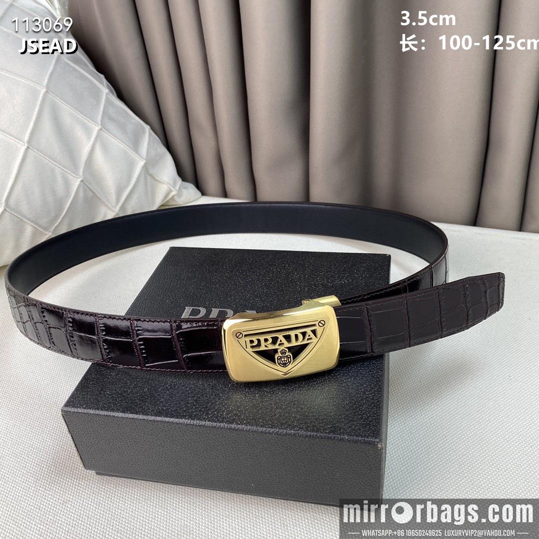 Replica Prada belt 35mmX100-125cm 8L02