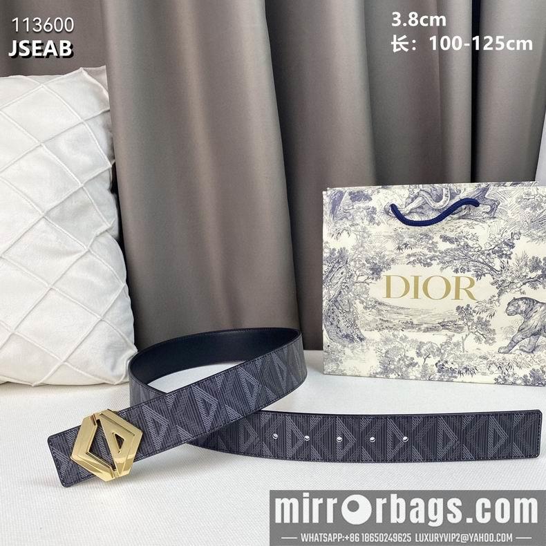 Replica Dior belt 38mmX100-125cm 8L02