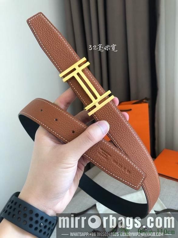 Replica Hermes Belt 32mmX95-110cm 7D21