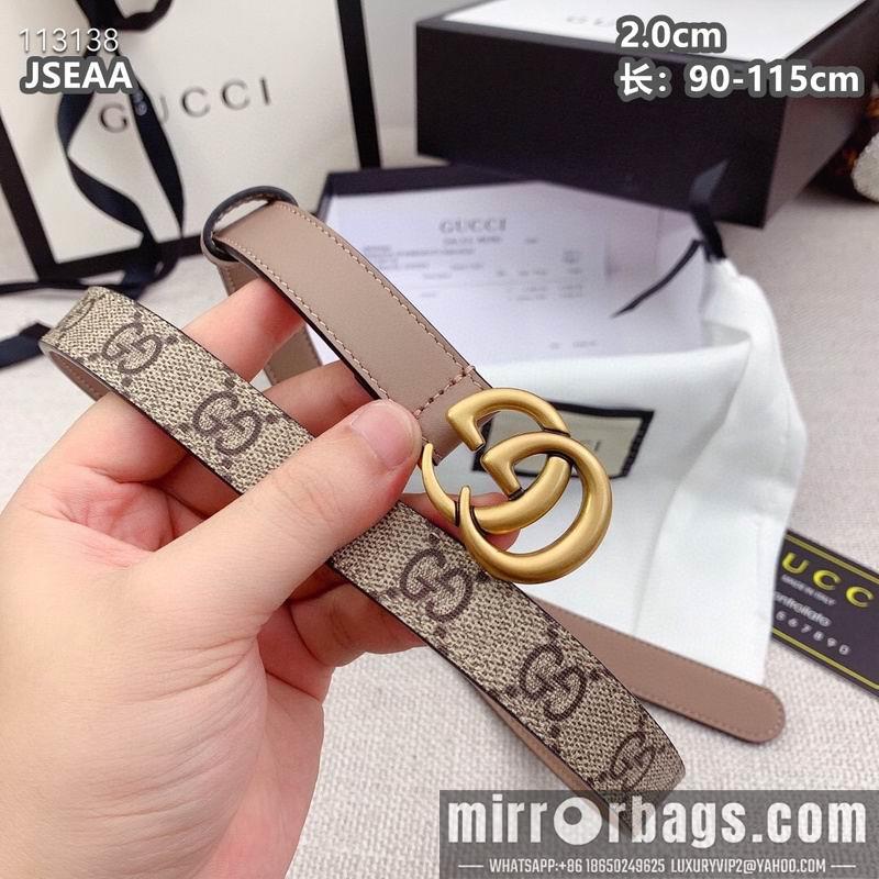 Replica Gucci belt 20mmX90-115cm 8L15