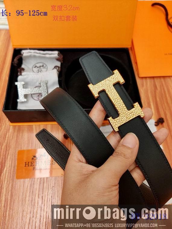 Replica Hermes Belt 32mm 双扣95-125cm 8L01