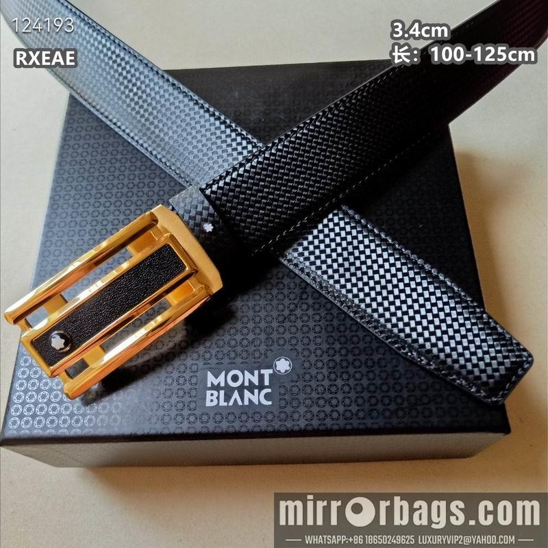 Replica Montlanc belt 34mmX100-125cm 8L16