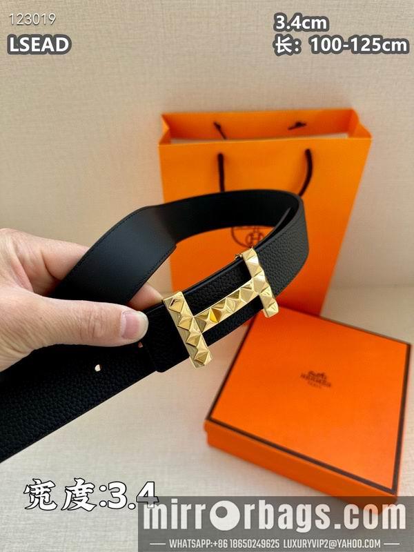 Replica Hermes belt 34mmX100-125cm 8L06