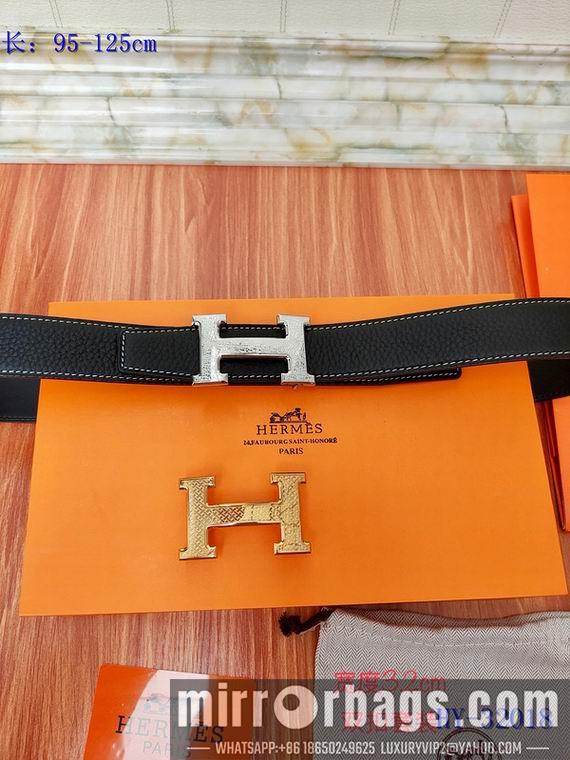 Replica Hermes Belt 32mm 双扣95-125cm 8L01
