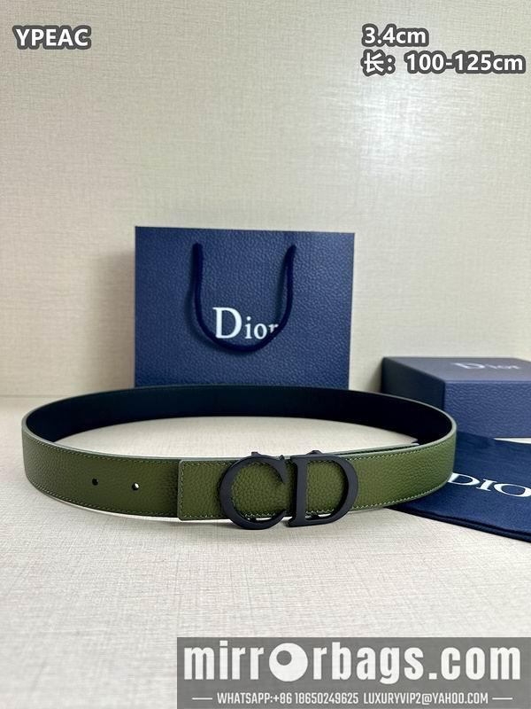 Replica Dior belt 34mmX100-125cm 8L07