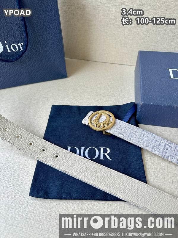 Replica Dior belt 34mmX100-125cm 8L08