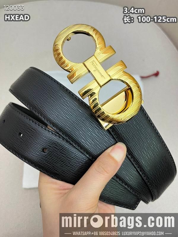 Replica Ferragamo belt 34mmX100-125cm 8L03