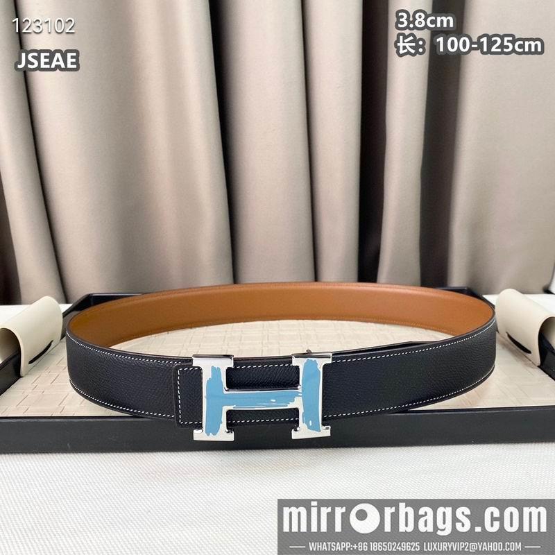 Replica Hermes belt 38mmX100-125cm 8L13