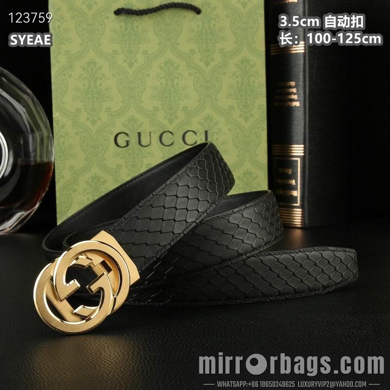 Replica Gucci belt 35mmX100-125cm 8L54