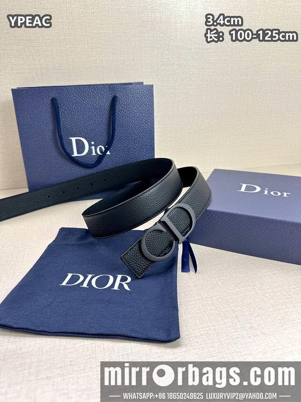 Replica Dior belt 34mmX100-125cm 8L07