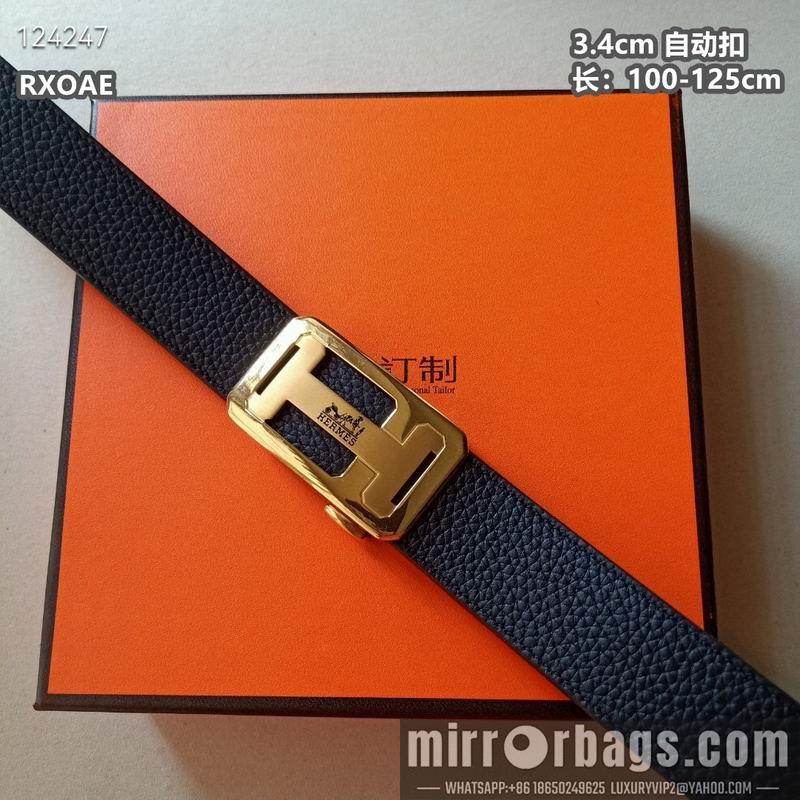 Replica Hermes belt 34mmX100-125cm 8L08