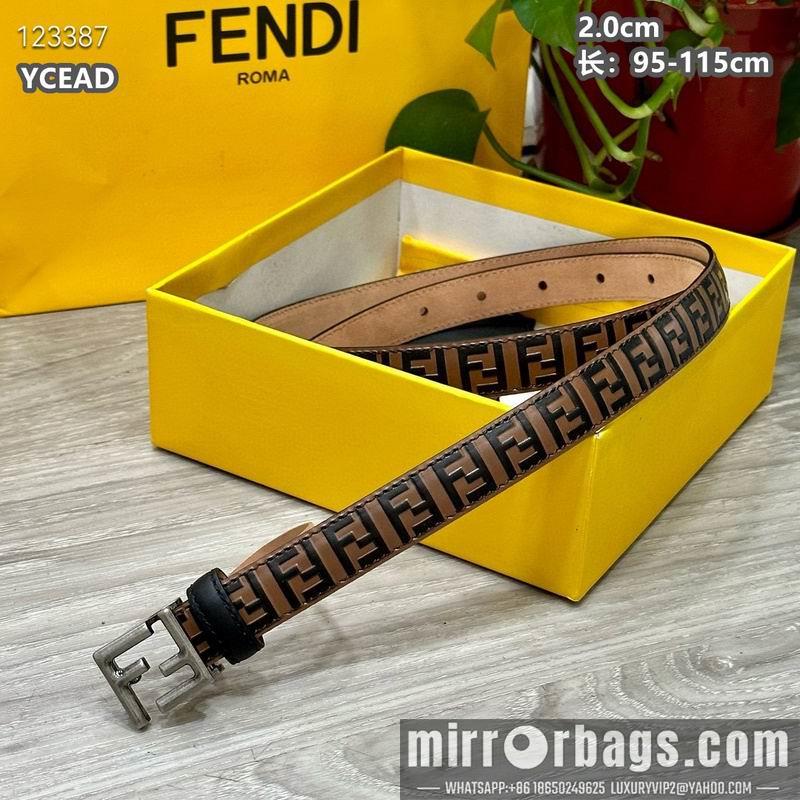 Replica Fendi belt 20mmX95-115cm 8L14