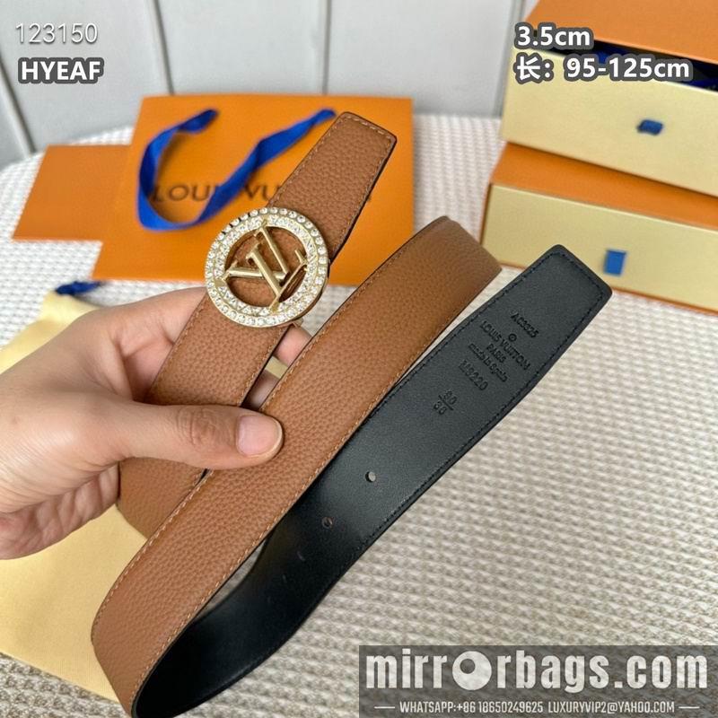 Replica LV belt 35mmX95-125cm 8L16