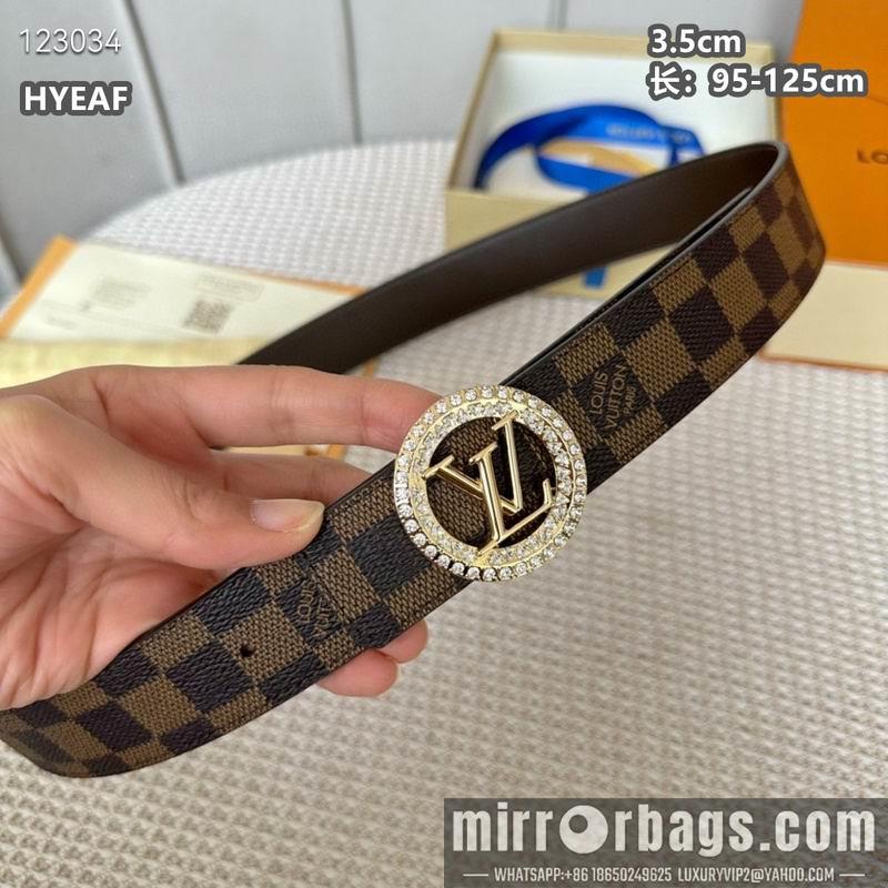 Replica LV belt 35mmX95-125cm 8L18