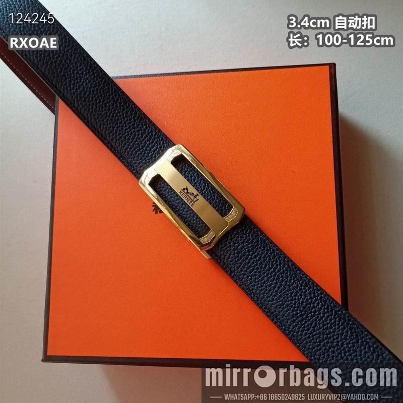 Replica Hermes belt 34mmX100-125cm 8L08