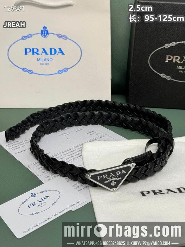 Replica Prada belt 25mmX95-125cm 8L01