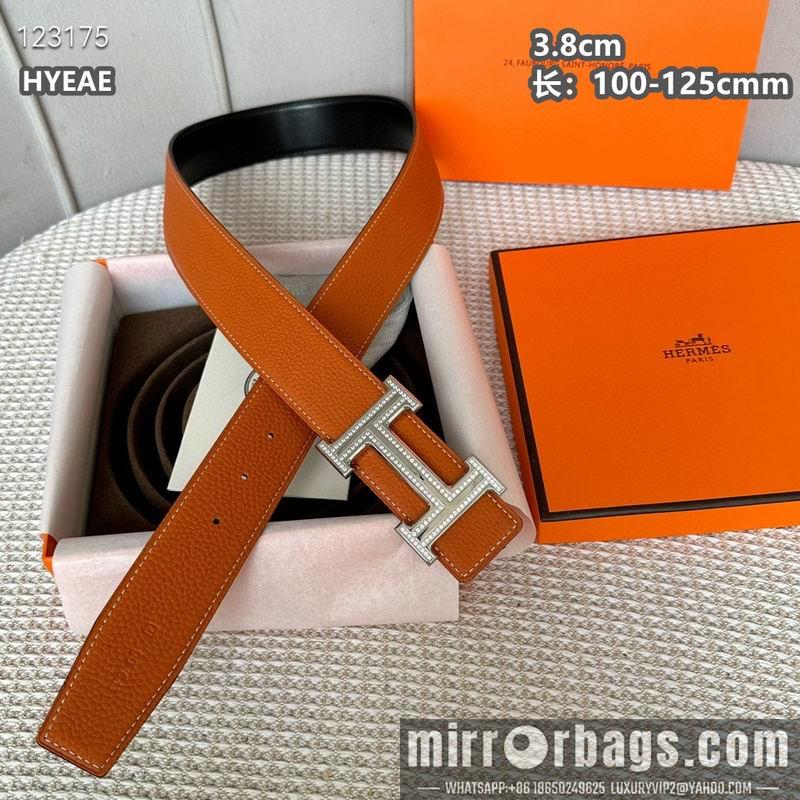 Replica Hermes belt 38mmX100-125cm 8L17