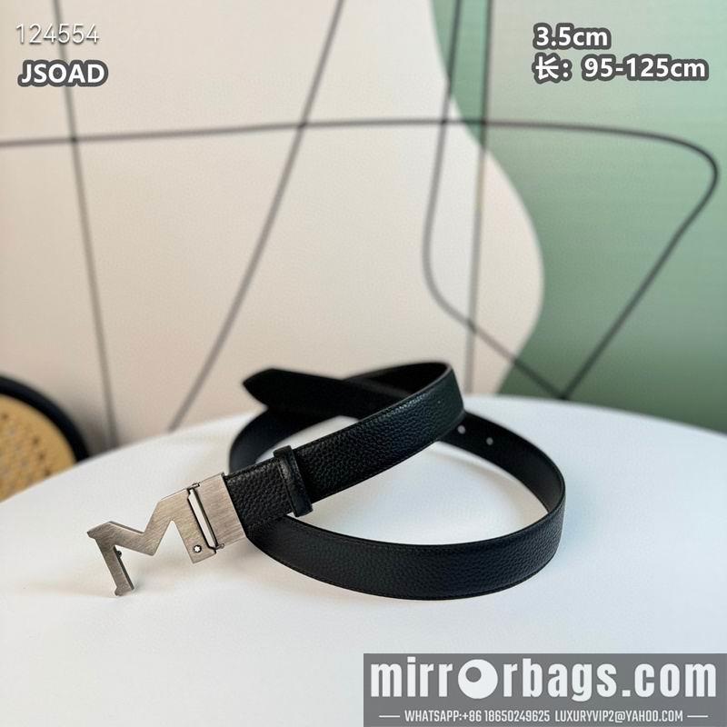 Replica Montblanc belt 35mmX95-125cm 8L08