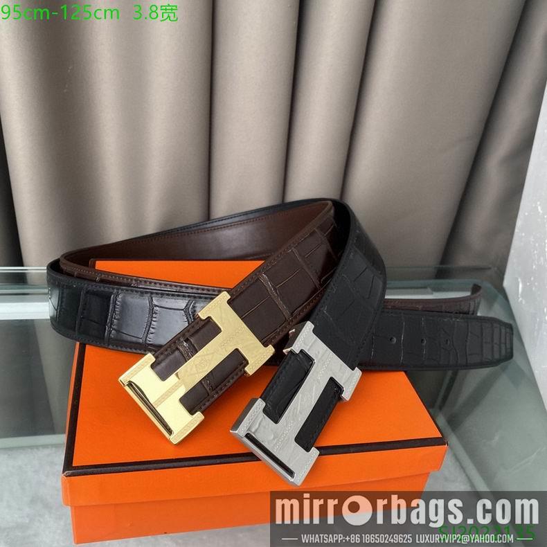 Replica Hermes Belt 38mmX95-125cm 7D107