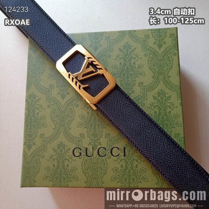 Replica LV belt 34mmX100-125cm 8L29