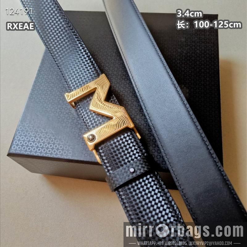 Replica Montlanc belt 34mmX100-125cm 8L17