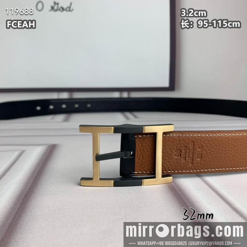 Replica Hermes belt 32mmX95-125cm 8L040803