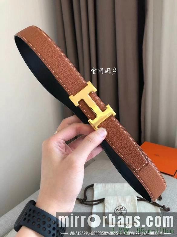 Replica Hermes Belt 32mmX95-110cm 7D19
