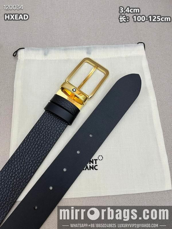 Replica Montblanc belt 34mmX100-125cm 8L03
