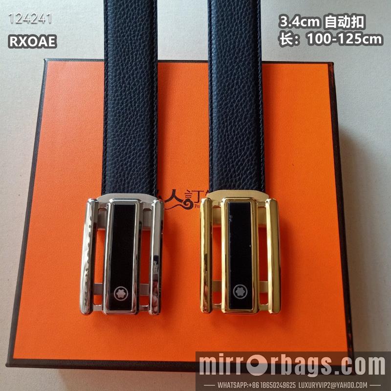 Replica Montlanc belt 34mmX100-125cm 8L09