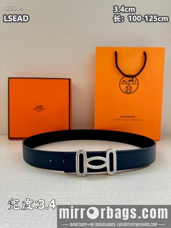 Replica Hermes belt 34mmX100-125cm 8L07