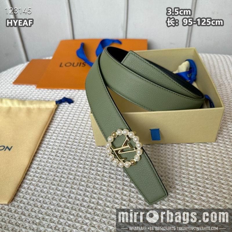 Replica LV belt 35mmX95-125cm 8L16