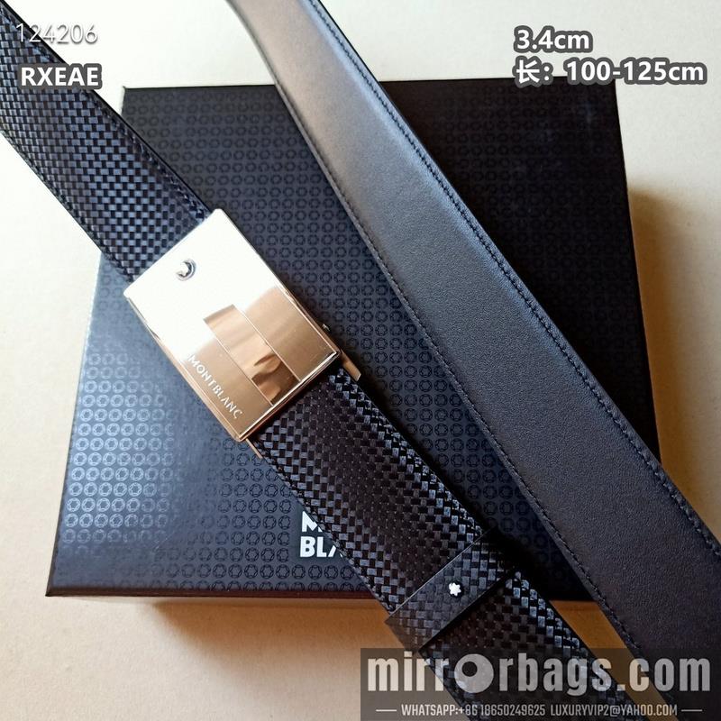 Replica Montlanc belt 34mmX100-125cm 8L11