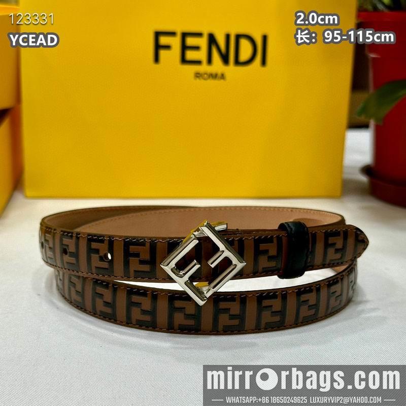 Replica Fendi belt 20mmX95-115cm 8L15