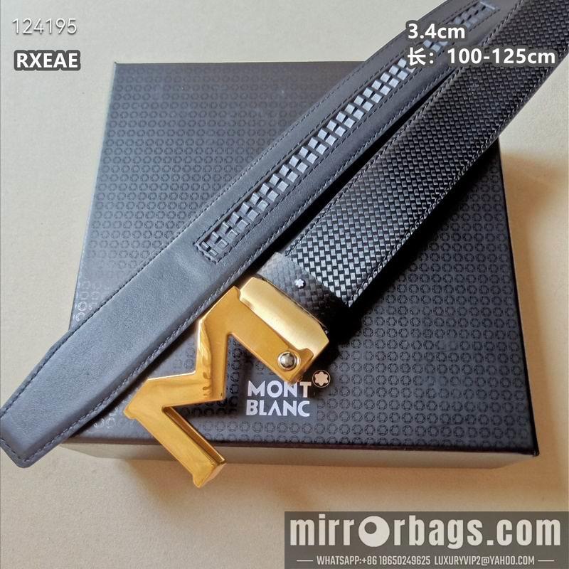 Replica Montlanc belt 34mmX100-125cm 8L15