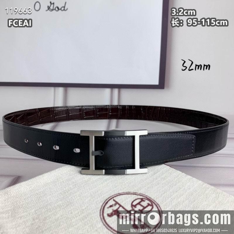 Replica Hermes belt 32mmX95-115cm 8L040805