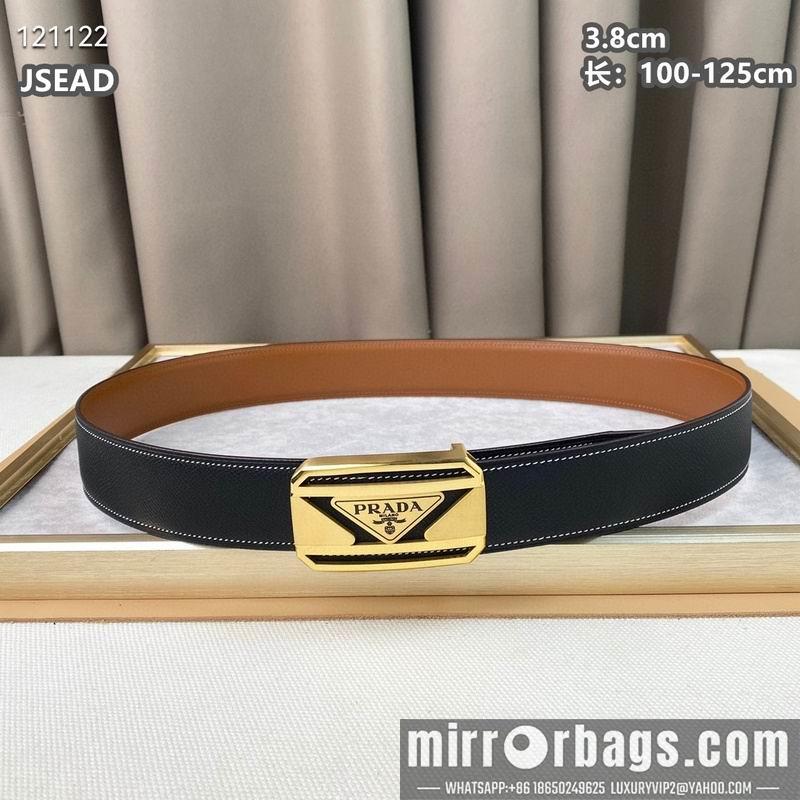 Replica Prada belt 38mmX100-125cm 8L07
