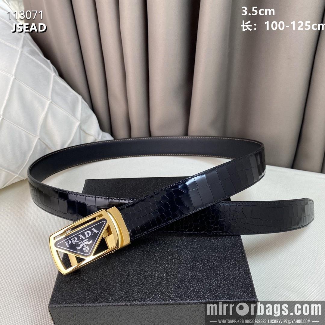 Replica Prada belt 35mmX100-125cm 8L03