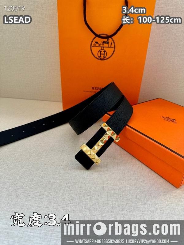 Replica Hermes belt 34mmX100-125cm 8L06