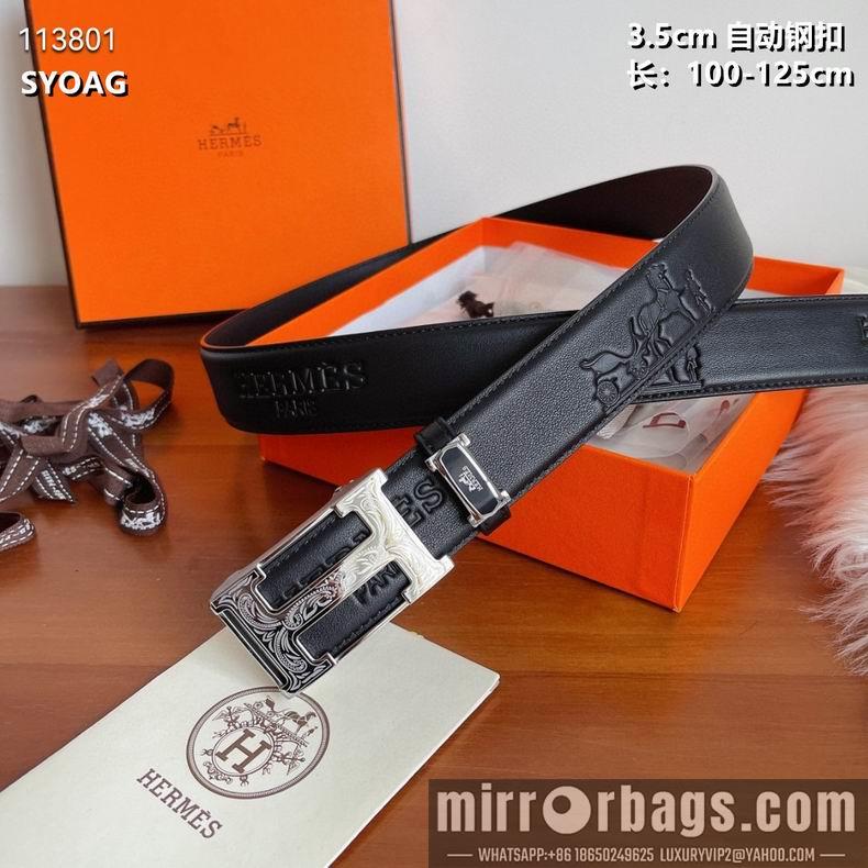 Replica Hermes belt 自动钢扣35mmX100-125cm 8L082502