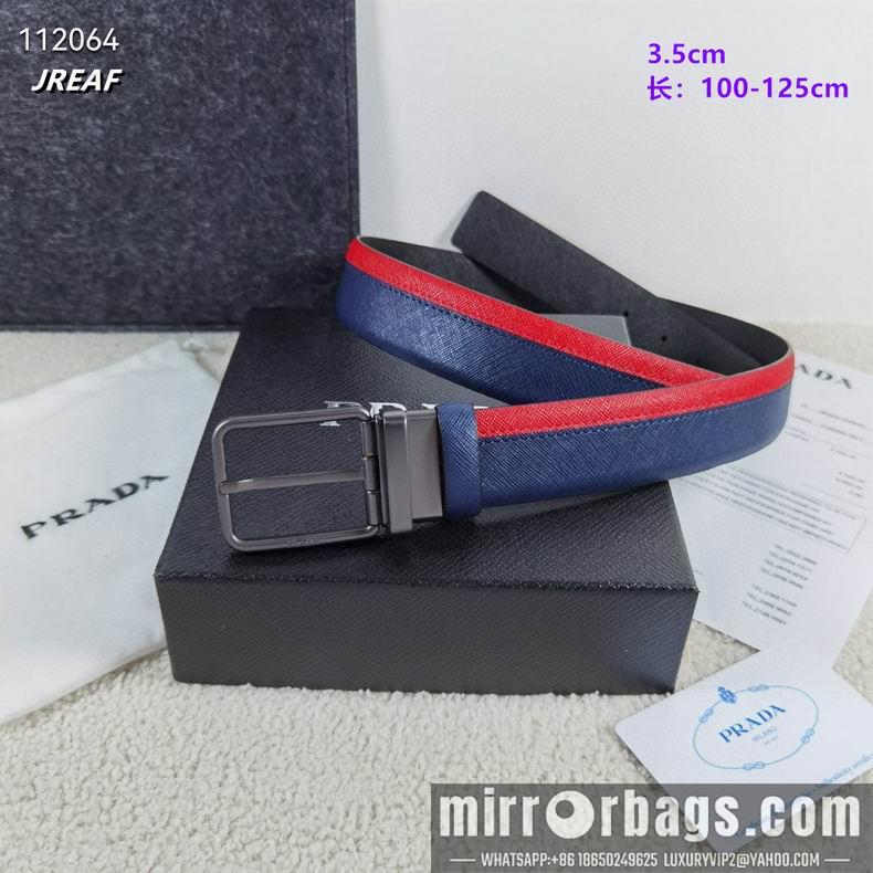 Replica Prada belt 35mmX100-125cm 8L05