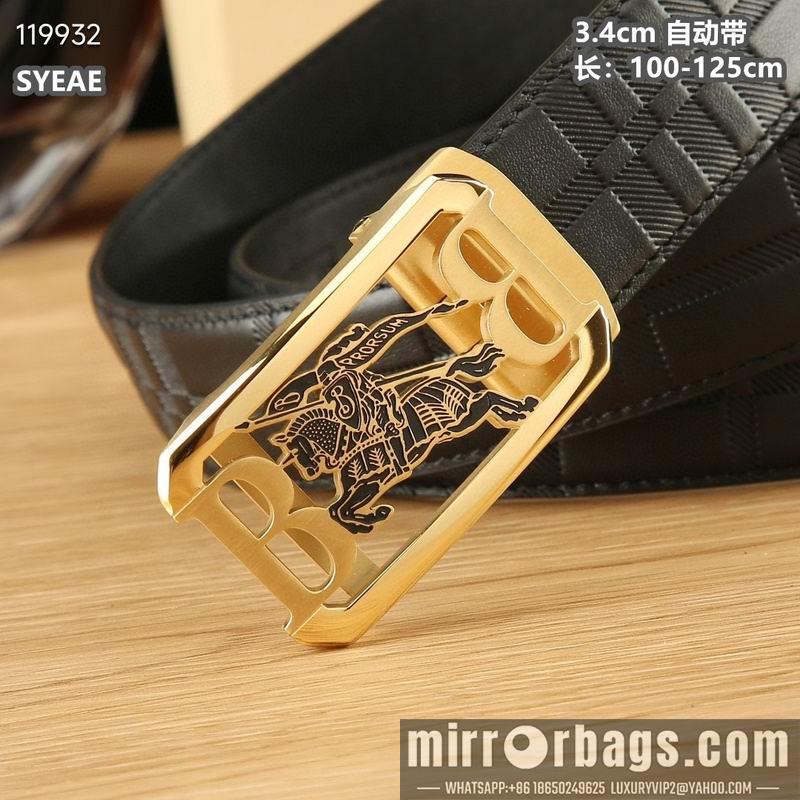 Replica Burberry belt 34mmX100-125cm 8L06