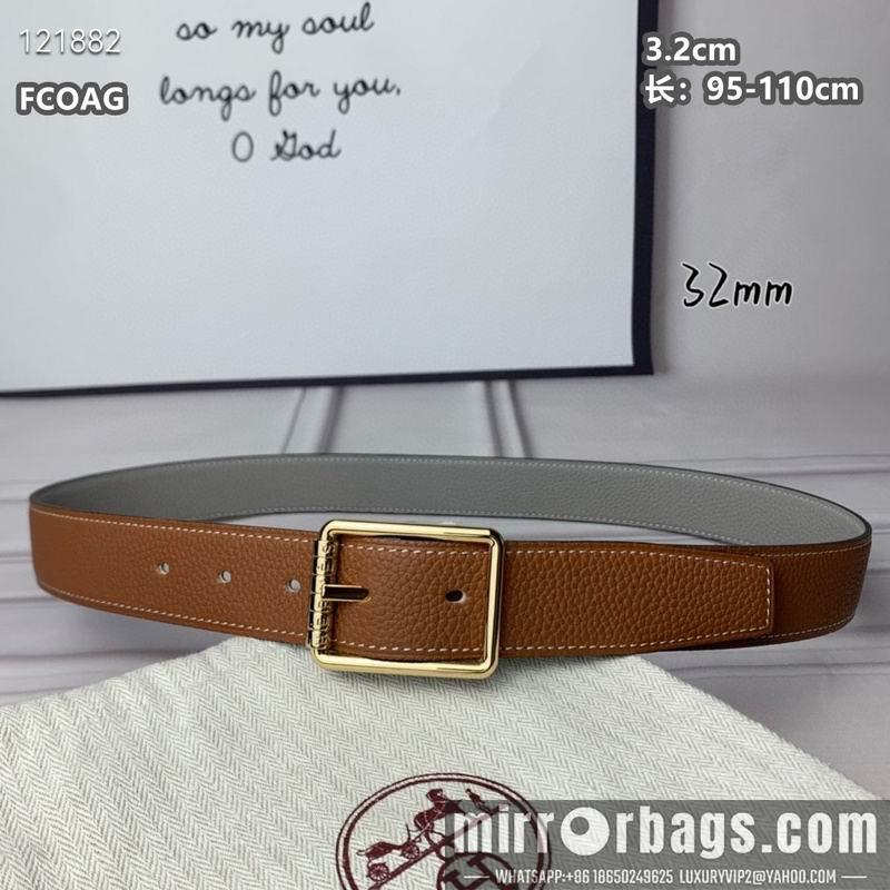Replica Hermes belt 32mmX95-110cm 8L26