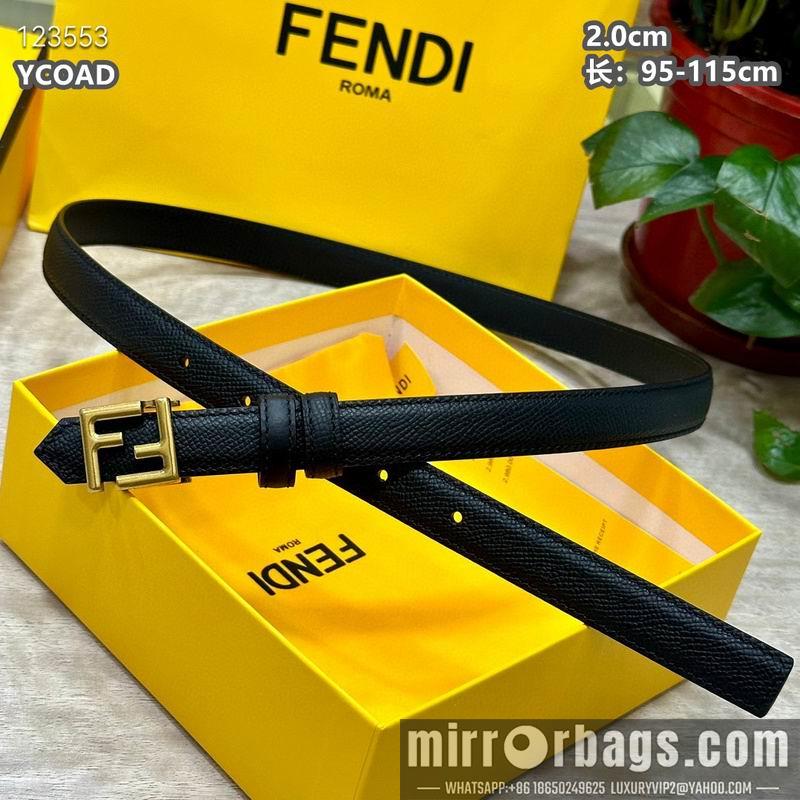 Replica Fendi belt 20mmX95-115cm 8L16