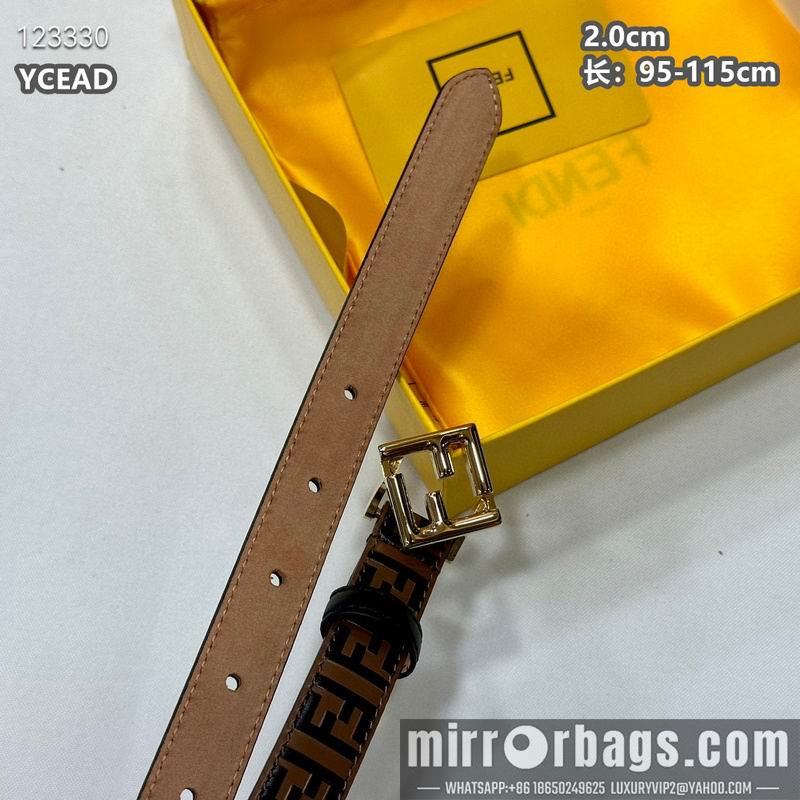 Replica Fendi belt 20mmX95-115cm 8L15