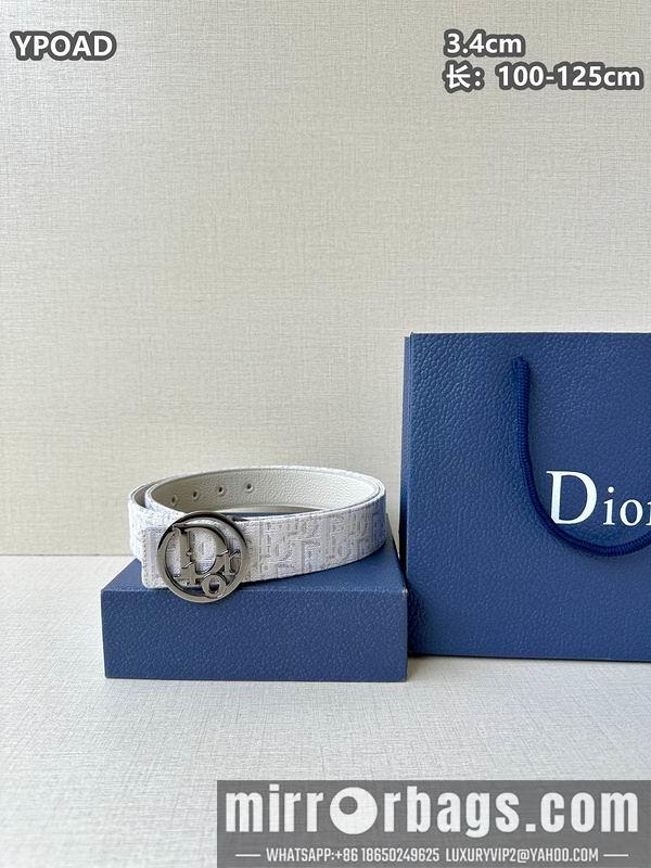 Replica Dior belt 34mmX100-125cm 8L08