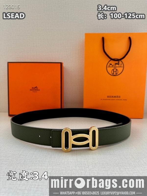 Replica Hermes belt 34mmX100-125cm 8L07